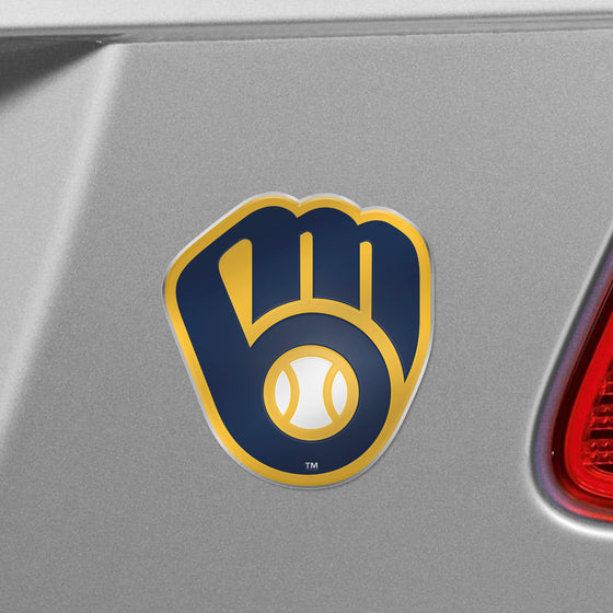 Milwaukee Brewers Heavy Duty Aluminum Embossed Color Emblem