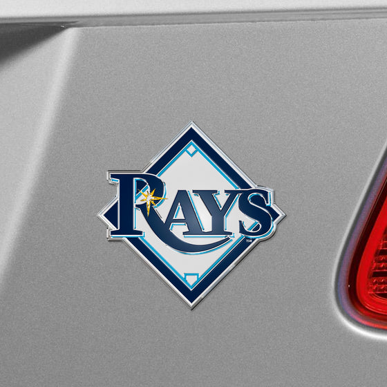 Tampa Bay Rays Heavy Duty Aluminum Embossed Color Emblem