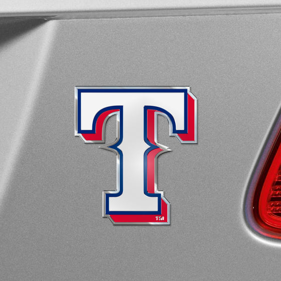 Texas Rangers Heavy Duty Aluminum Embossed Color Emblem