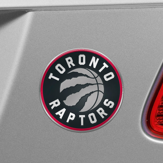 Toronto Raptors Heavy Duty Aluminum Embossed Color Emblem