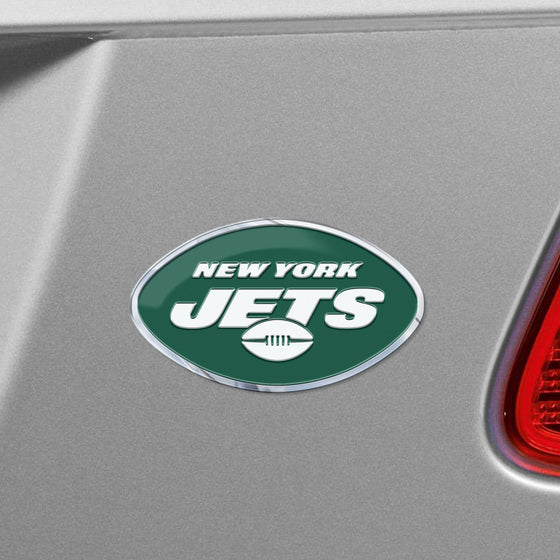 New York Jets Heavy Duty Aluminum Embossed Color Emblem