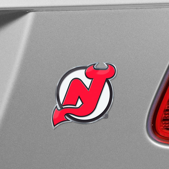 New Jersey Devils Heavy Duty Aluminum Embossed Color Emblem