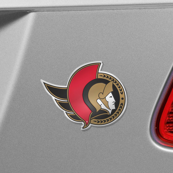 Ottawa Senators Heavy Duty Aluminum Embossed Color Emblem