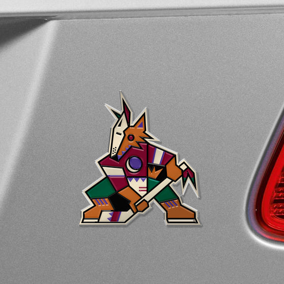 Arizona Coyotes Heavy Duty Aluminum Embossed Color Emblem