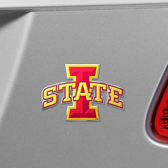 Iowa State Cyclones Heavy Duty Aluminum Embossed Color Emblem