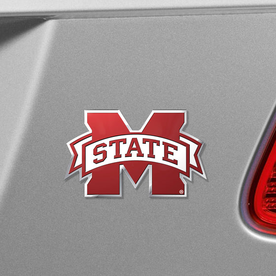 Mississippi State Bulldogs Heavy Duty Aluminum Embossed Color Emblem