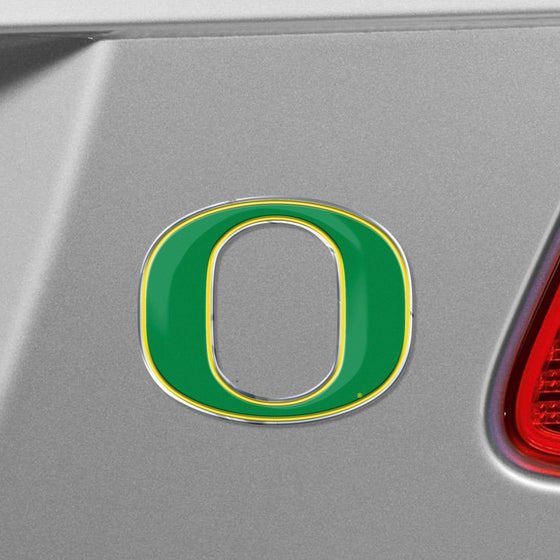 Oregon Ducks Heavy Duty Aluminum Embossed Color Emblem