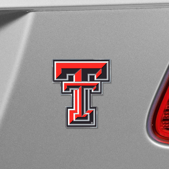 Texas Tech Red Raiders Heavy Duty Aluminum Embossed Color Emblem