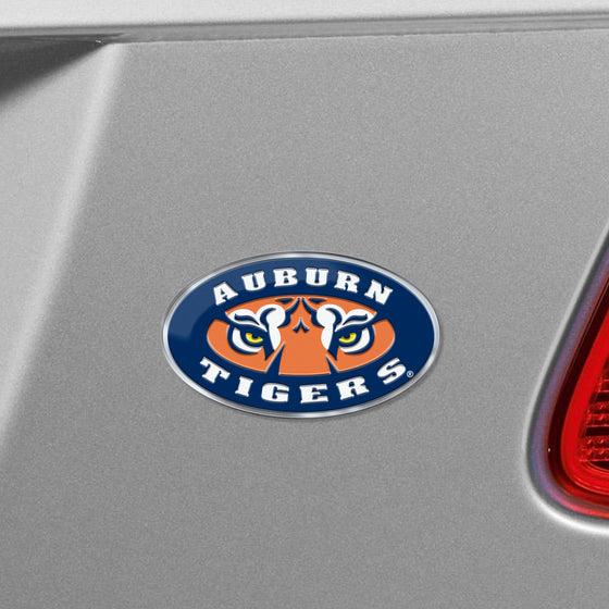 Auburn Tigers Heavy Duty Aluminum Embossed Color Emblem - Alternate