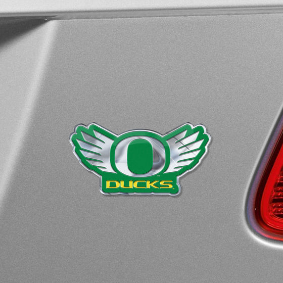 Oregon Ducks Heavy Duty Aluminum Embossed Color Emblem - Alternate