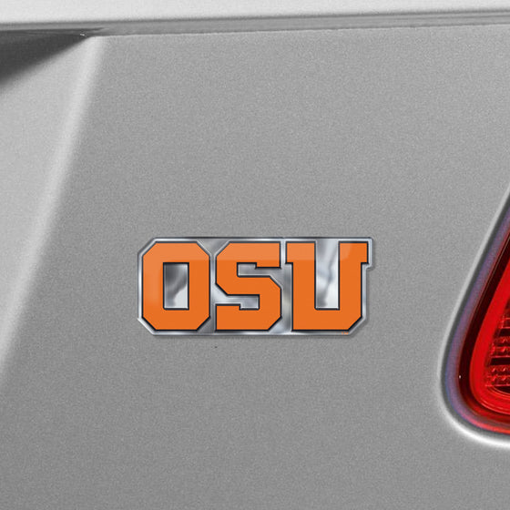 Oregon State Beavers Heavy Duty Aluminum Embossed Color Emblem - Alternate