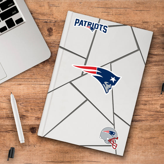 New England Patriots 3 Piece Decal Sticker Set