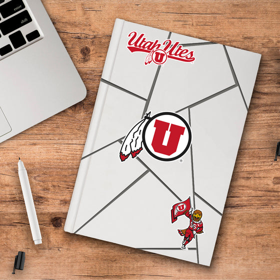 Utah Utes 3 Piece Decal Sticker Set