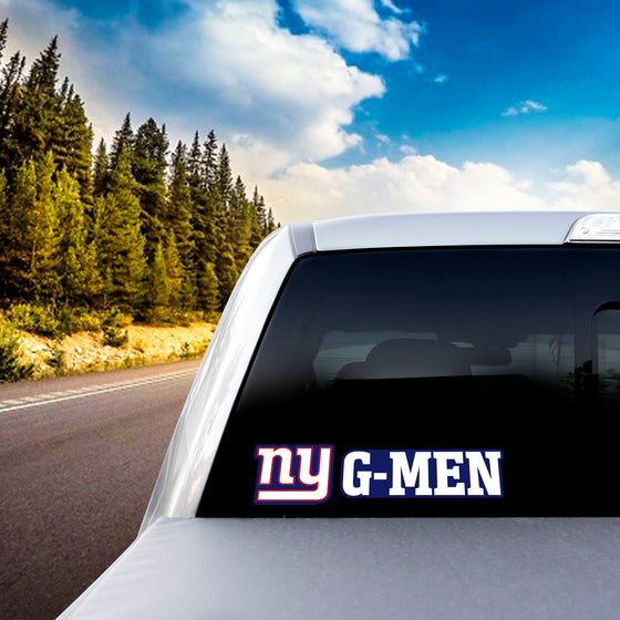 New York Giants 2 Piece Team Slogan Decal Sticker Set