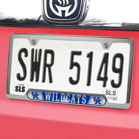 Kentucky Wildcats Embossed License Plate Frame, 6.25in x 12.25in