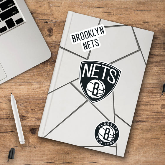 Brooklyn Nets 3 Piece Decal Sticker Set