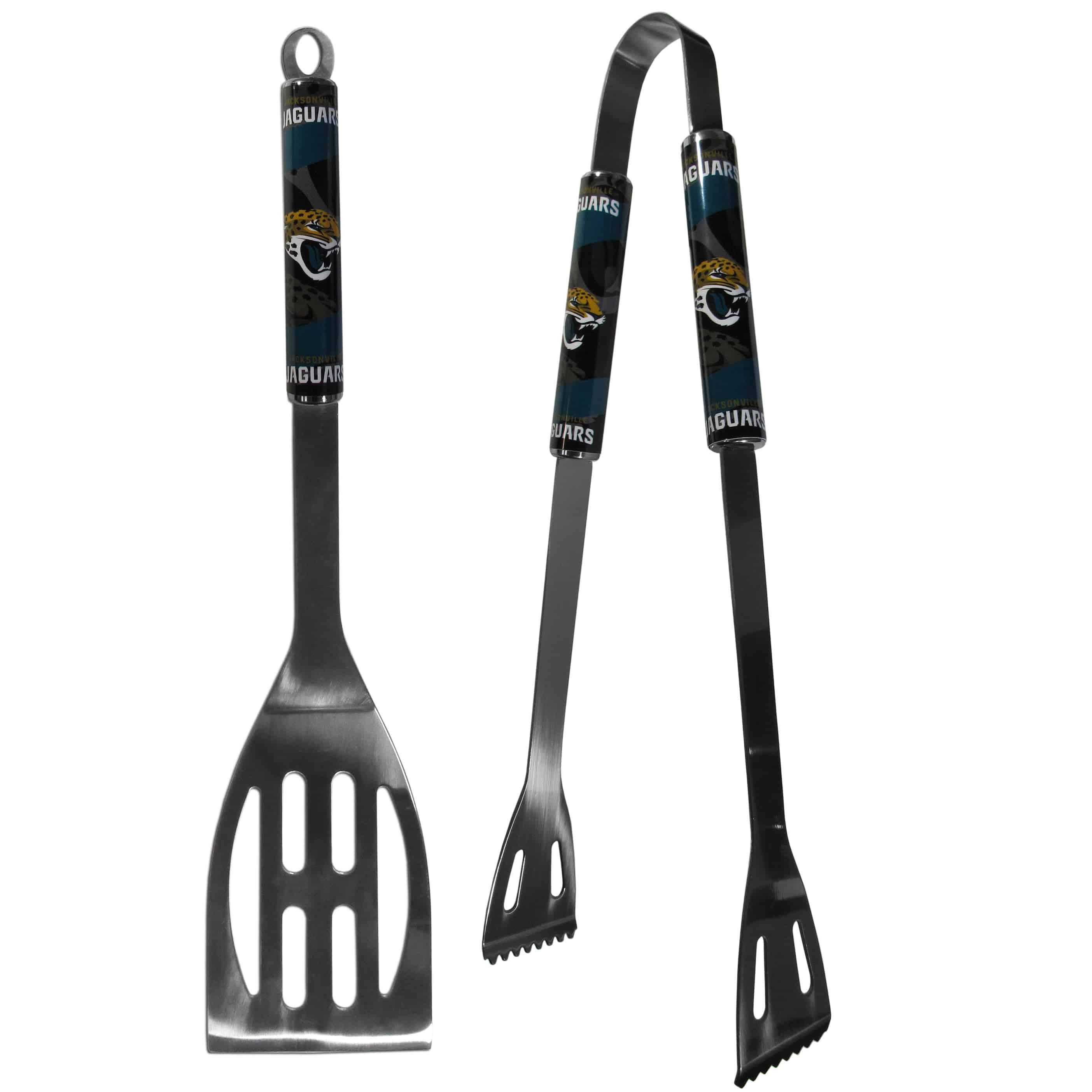 Jacksonville Jaguars 2 pc Steel BBQ Tool Set (SSKG) - 757 Sports Collectibles