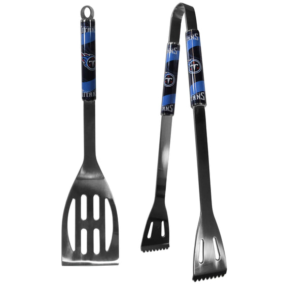 Tennessee Titans 2 pc Steel BBQ Tool Set (SSKG) - 757 Sports Collectibles