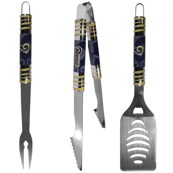 Los Angeles Rams 3 pc Tailgater BBQ Set (SSKG) - 757 Sports Collectibles