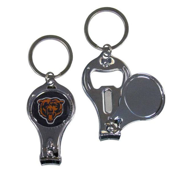 Chicago Bears Nail Care/Bottle Opener Key Chain (SSKG) - 757 Sports Collectibles