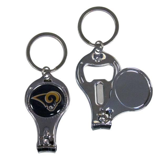 St. Louis Rams Nail Care/Bottle Opener Key Chain (SSKG) - 757 Sports Collectibles