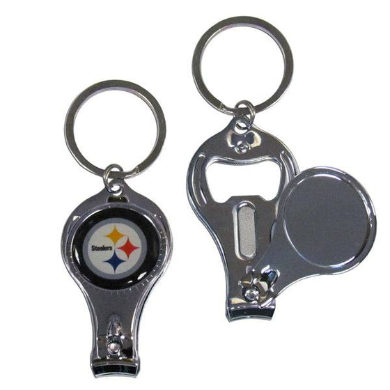 Pittsburgh Steelers Nail Care/Bottle Opener Key Chain (SSKG) - 757 Sports Collectibles