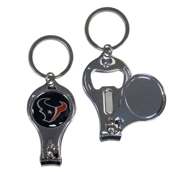 Houston Texans Nail Care/Bottle Opener Key Chain (SSKG) - 757 Sports Collectibles