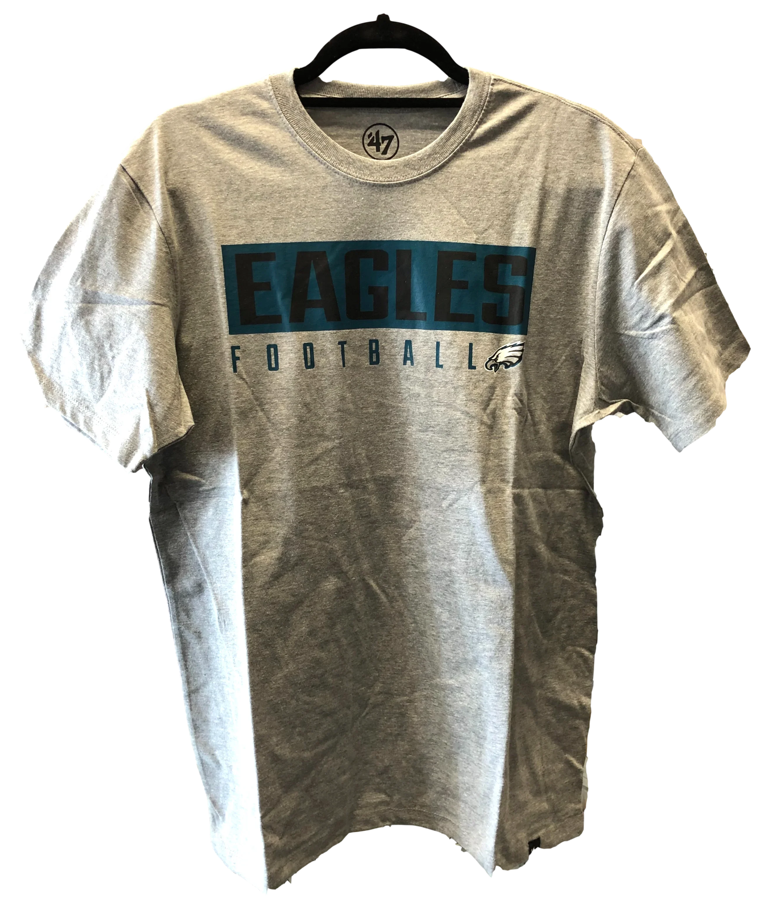 Philadelphia Eagles Victory Block Slate Grey 47' T-Shirt -  Mens - All Sizes - 757 Sports Collectibles