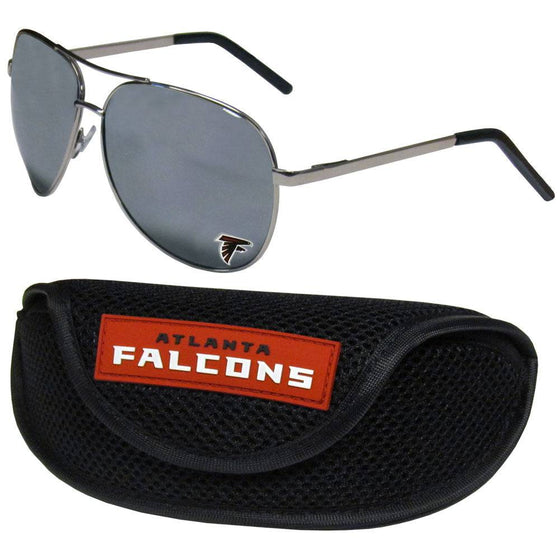Atlanta Falcons Aviator Sunglasses and Sports Case (SSKG) - 757 Sports Collectibles