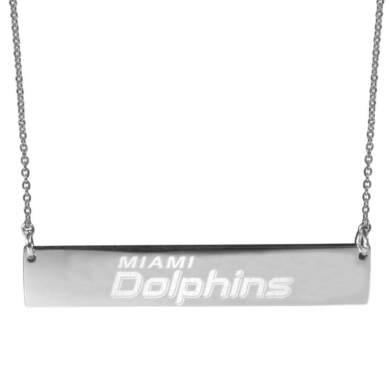 Miami Dolphins Bar Necklace (SSKG) - 757 Sports Collectibles