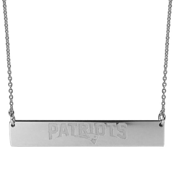 New England Patriots Bar Necklace (SSKG) - 757 Sports Collectibles