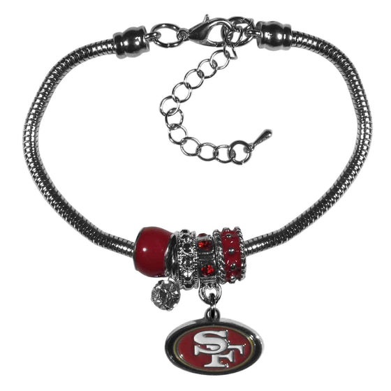 San Francisco 49ers Euro Bead Bracelet (SSKG) - 757 Sports Collectibles