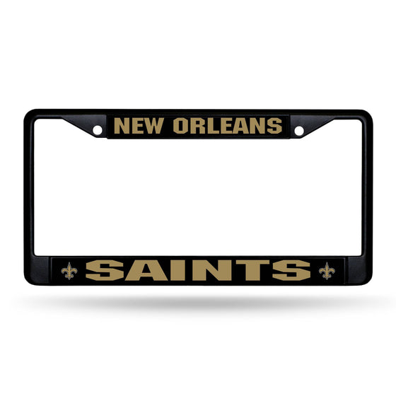 New Orleans SAINTS BLACK CHROME FRAME (Rico) - 757 Sports Collectibles