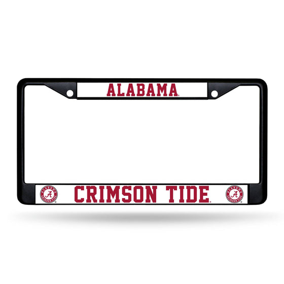 ALABAMA Crimson Tide BLACK CHROME FRAME (Rico) - 757 Sports Collectibles