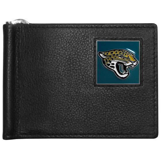 Jacksonville Jaguars Leather Bill Clip Wallet (SSKG) - 757 Sports Collectibles
