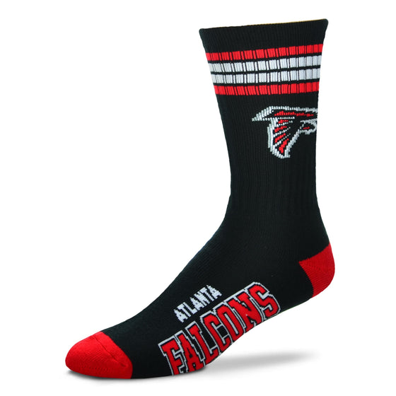 Atlanta Falcons 4 Stripe Deuce Socks - Medium