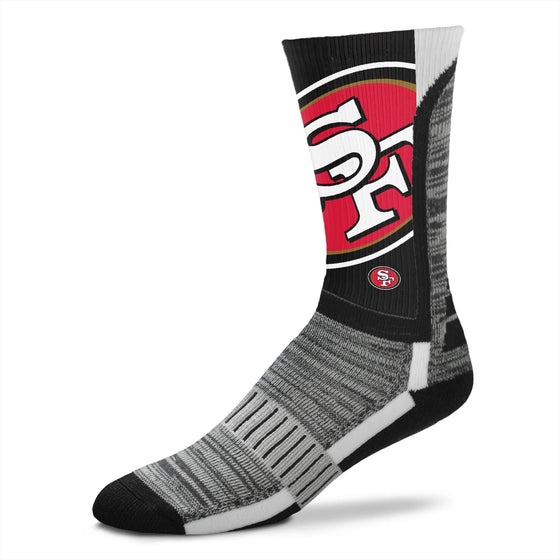 San Francisco 49ers DyeNamic Big Logo Socks -Large