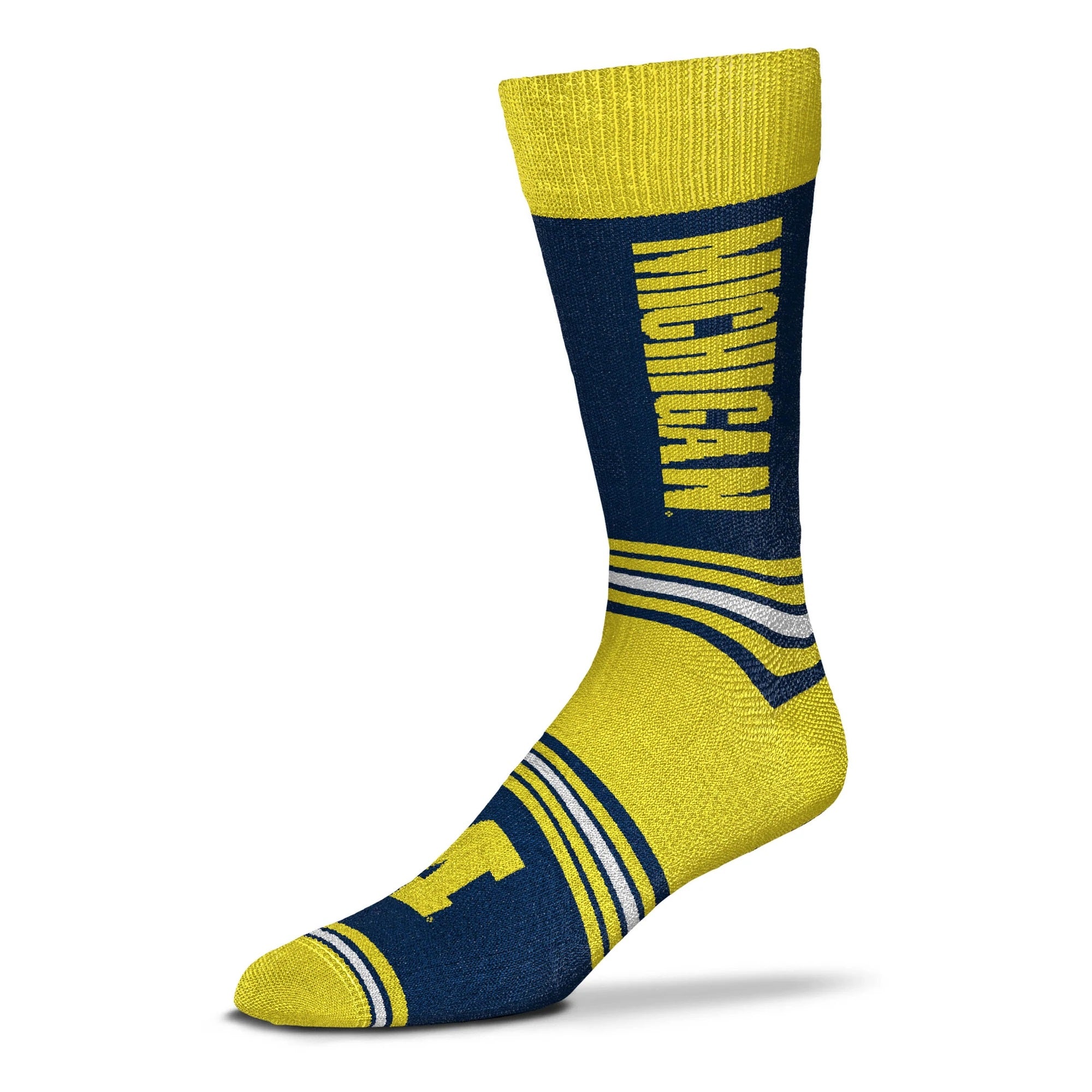 Univ of Mighigan Wolverines Go Team! Socks - OSFM