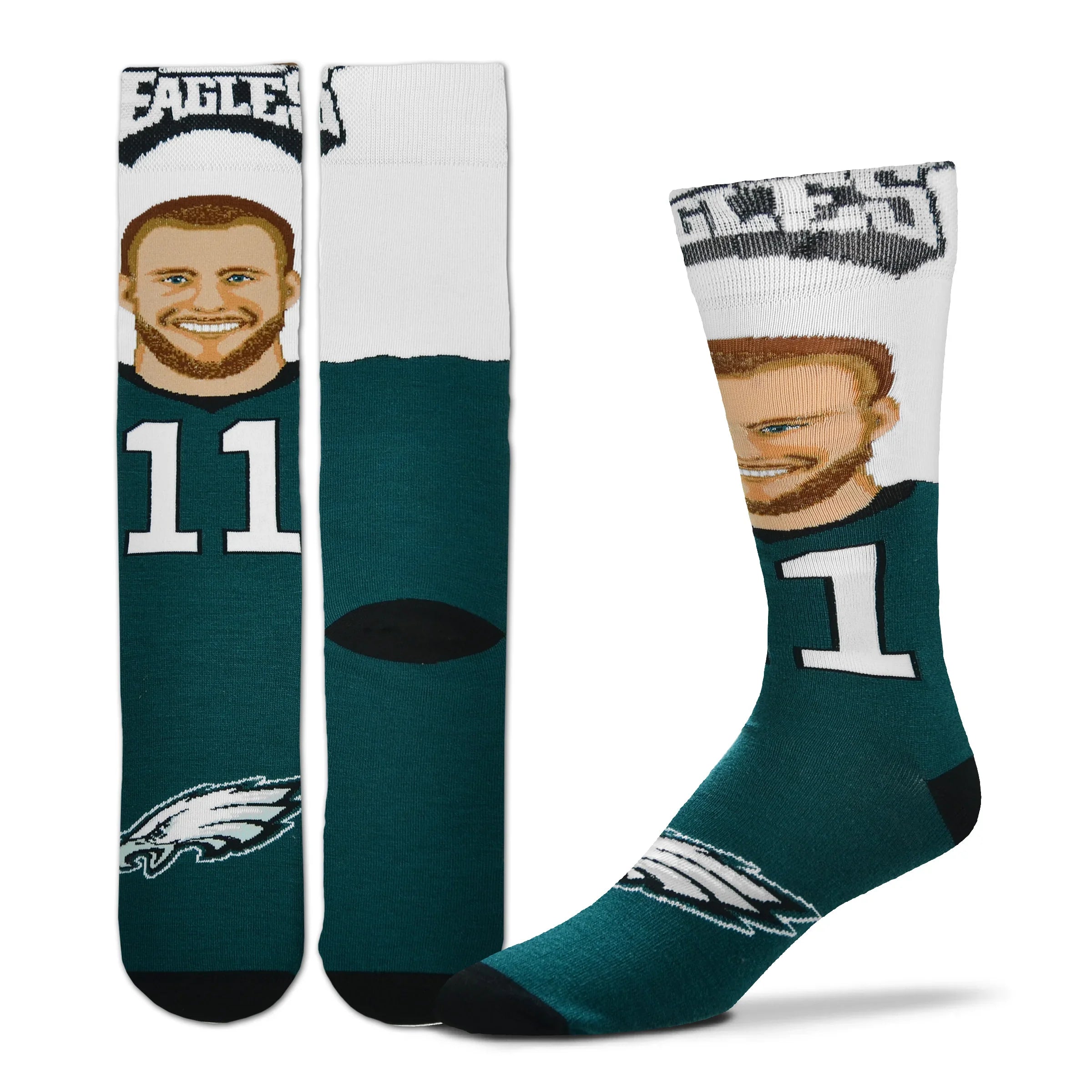 Philadelphia Eagles Player Selfie Sock - Carson Wentz - Youth