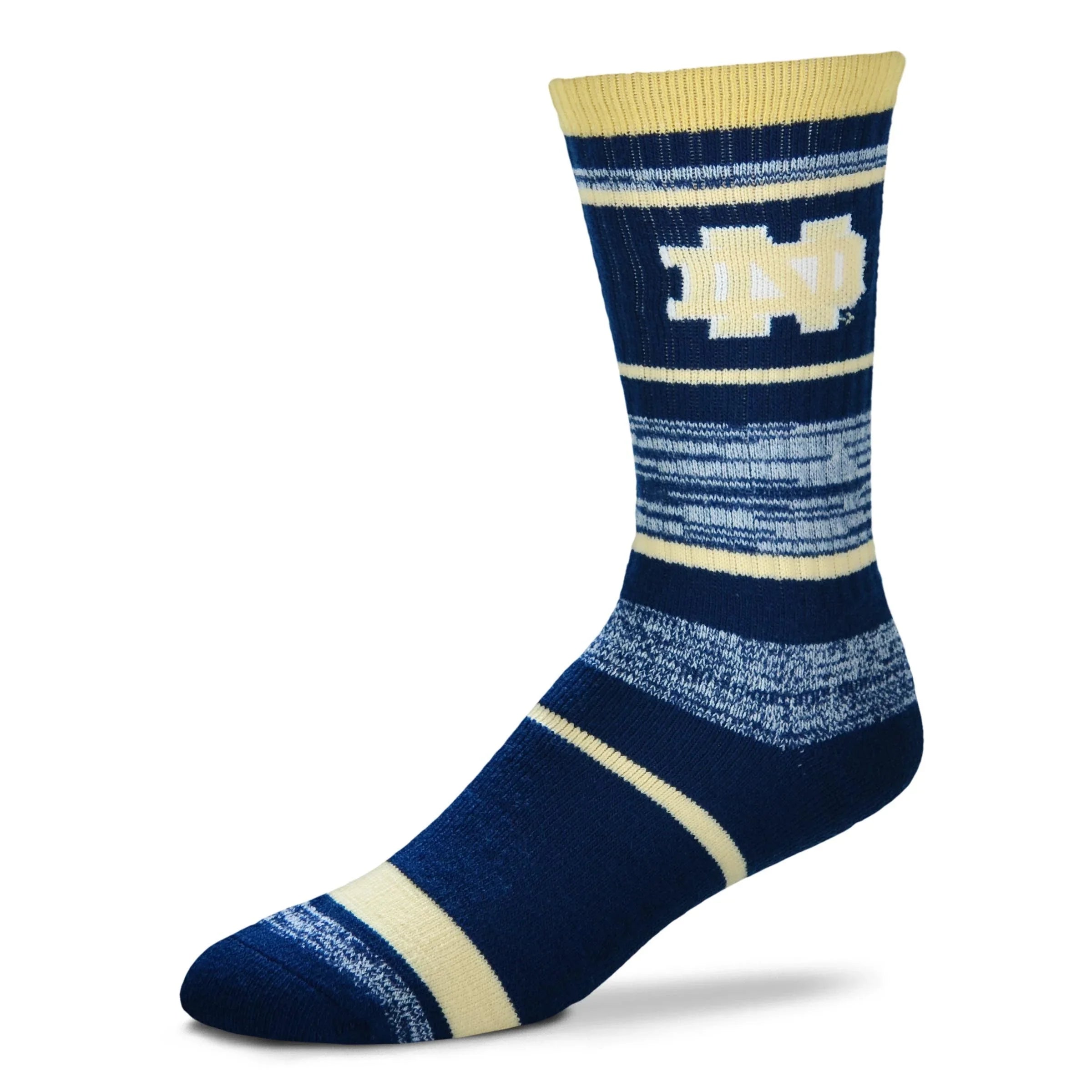 Notre Dame Fighting Irish RMC Stripe Socks - L
