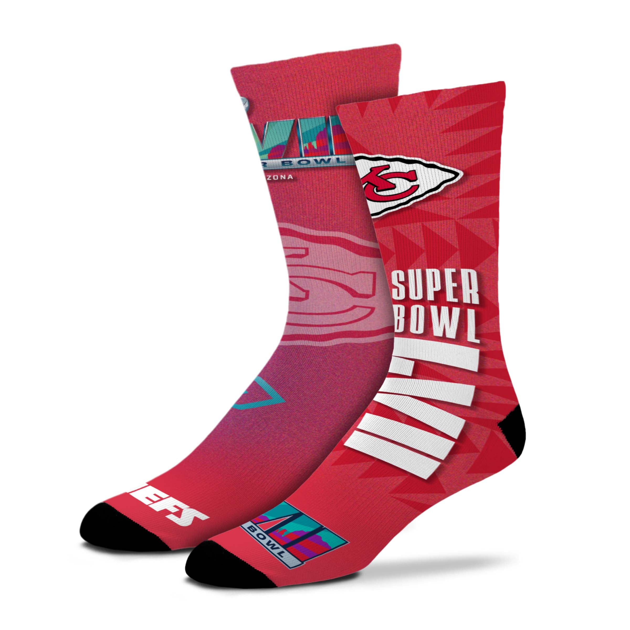 Kansas City Chiefs Super Bowl LVII Champions Socks - Medium - 757 Sports Collectibles