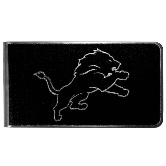 Detroit Lions Black and Steel Money Clip (SSKG) - 757 Sports Collectibles