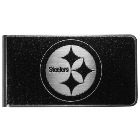 Pittsburgh Steelers Black and Steel Money Clip (SSKG) - 757 Sports Collectibles
