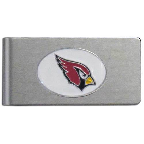 Arizona Cardinals Brushed Metal Money Clip (SSKG) - 757 Sports Collectibles