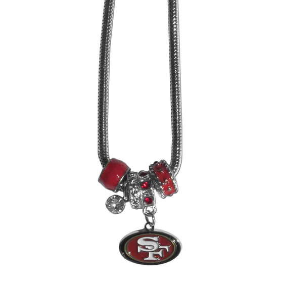 San Francisco 49ers Euro Bead Necklace (SSKG) - 757 Sports Collectibles