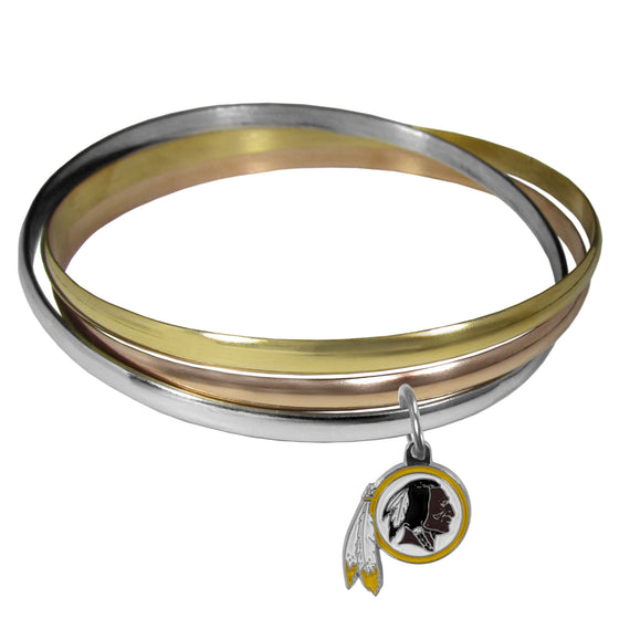 Washington Redskins Tri-color Bangle Bracelet