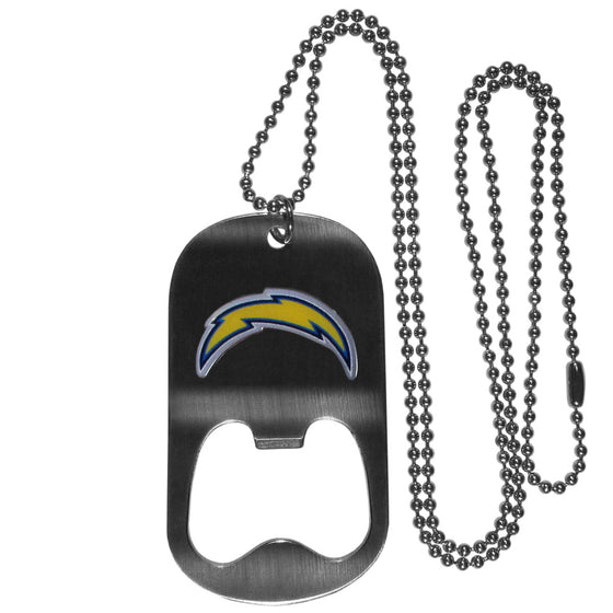 Los Angeles Chargers Bottle Opener Tag Necklace (SSKG) - 757 Sports Collectibles