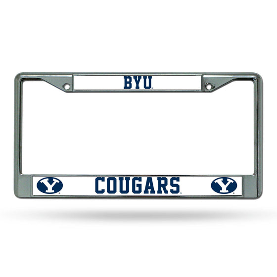 BRIGHAM YOUNG BYU COUGARS CHROME FRAME (Rico) - 757 Sports Collectibles