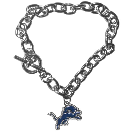 Detroit Lions Charm Chain Bracelet (SSKG) - 757 Sports Collectibles