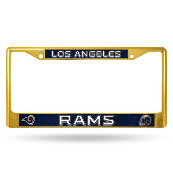 LOS ANGELES RAMS GOLD COLORED CHROME FRAME (Rico) - 757 Sports Collectibles